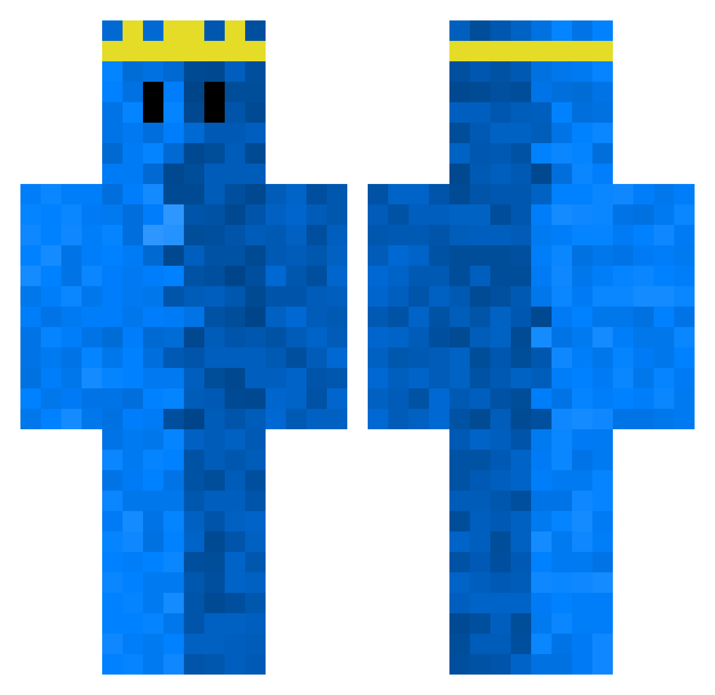 Shadow_Fox_1 Minecraft skin, front and back view