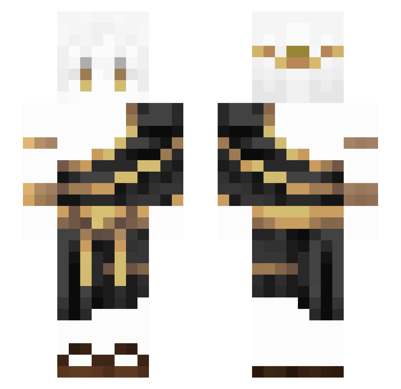 j0nkers Minecraft skin, front and back view