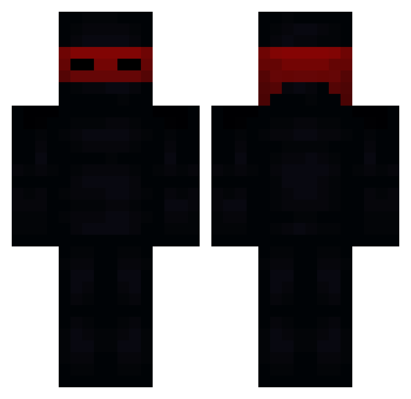 CUBE_SOLVER Minecraft skin, front and back view