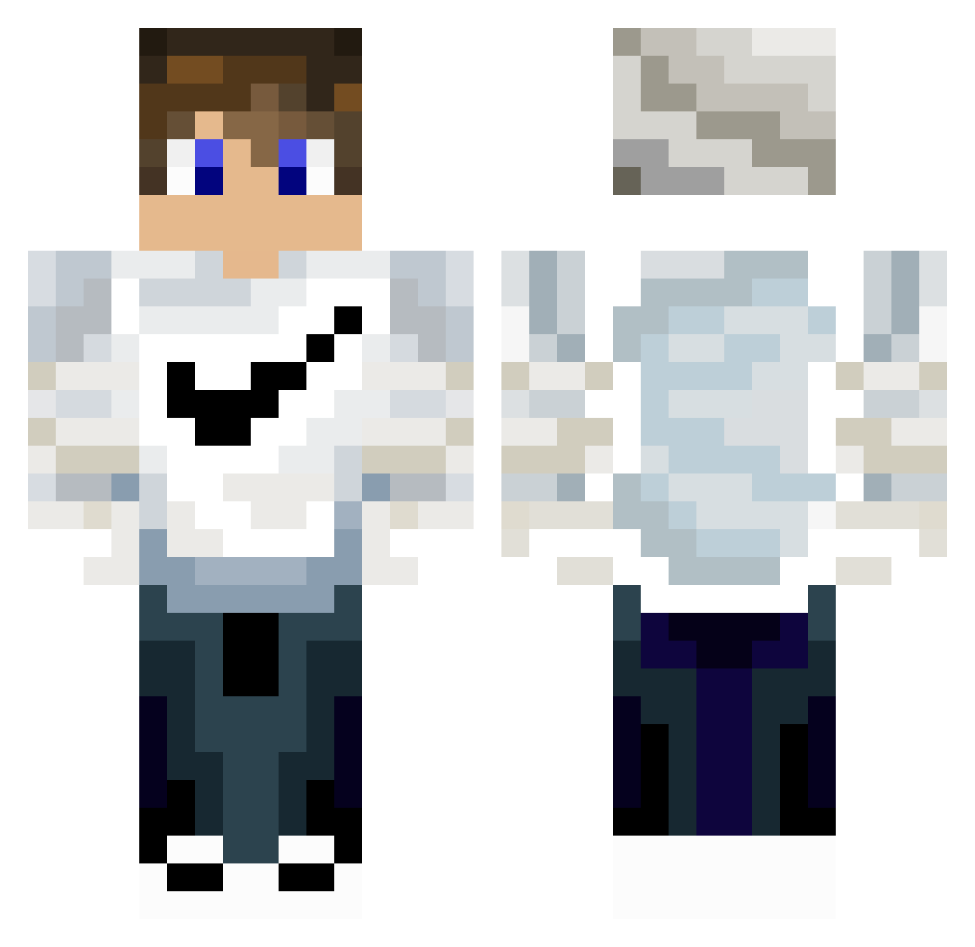 Roko_V Minecraft skin, front and back view