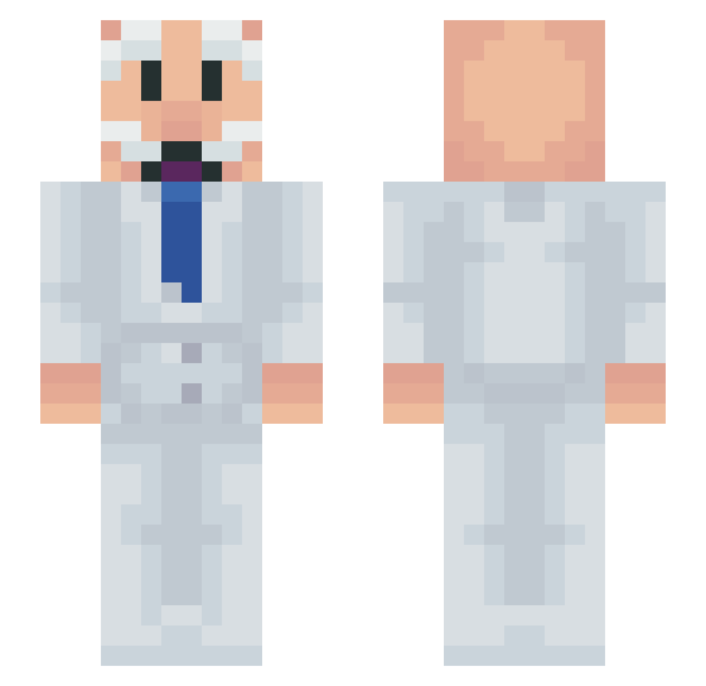 chekitooo Minecraft skin, front and back view