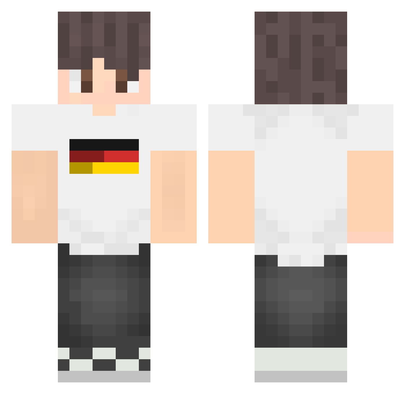 gulaschkanone99 Minecraft skin, front and back view