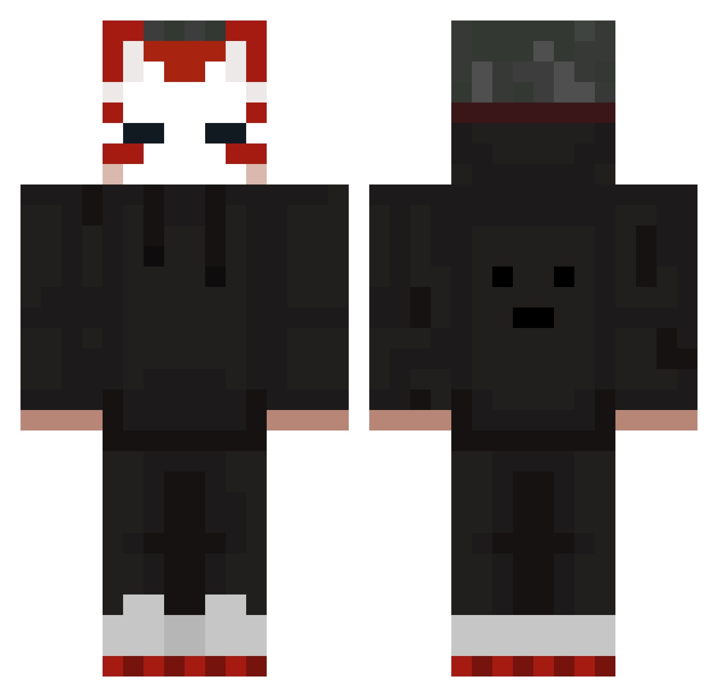 UCX_ Minecraft skin, front and back view