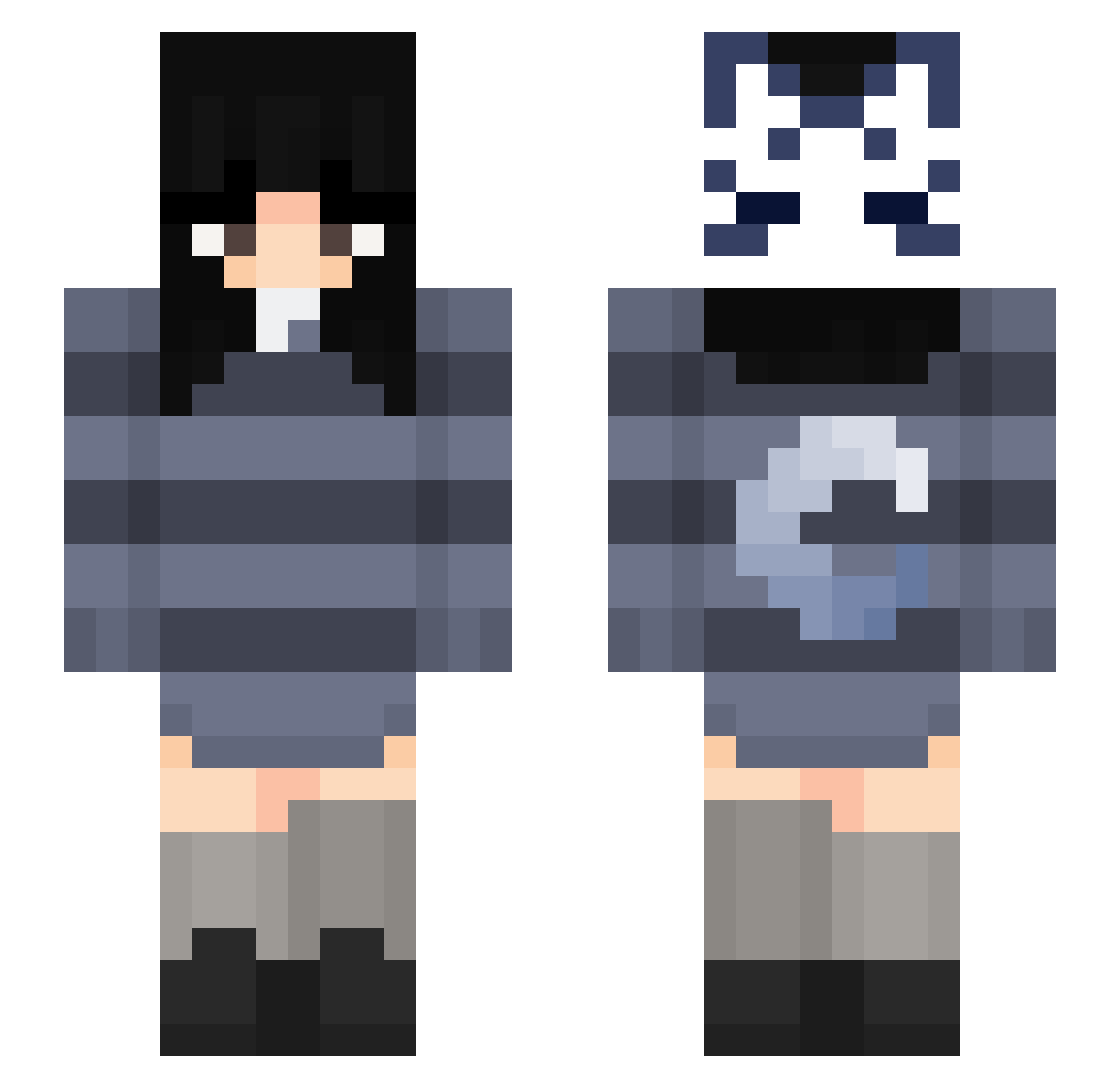 crescan_t Minecraft skin, front and back view