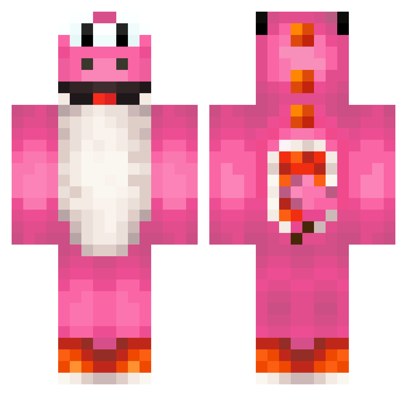 iTurko Minecraft skin, front and back view