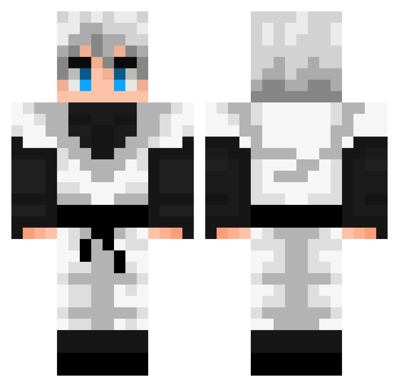 bronxbombers817 Minecraft skin, front and back view