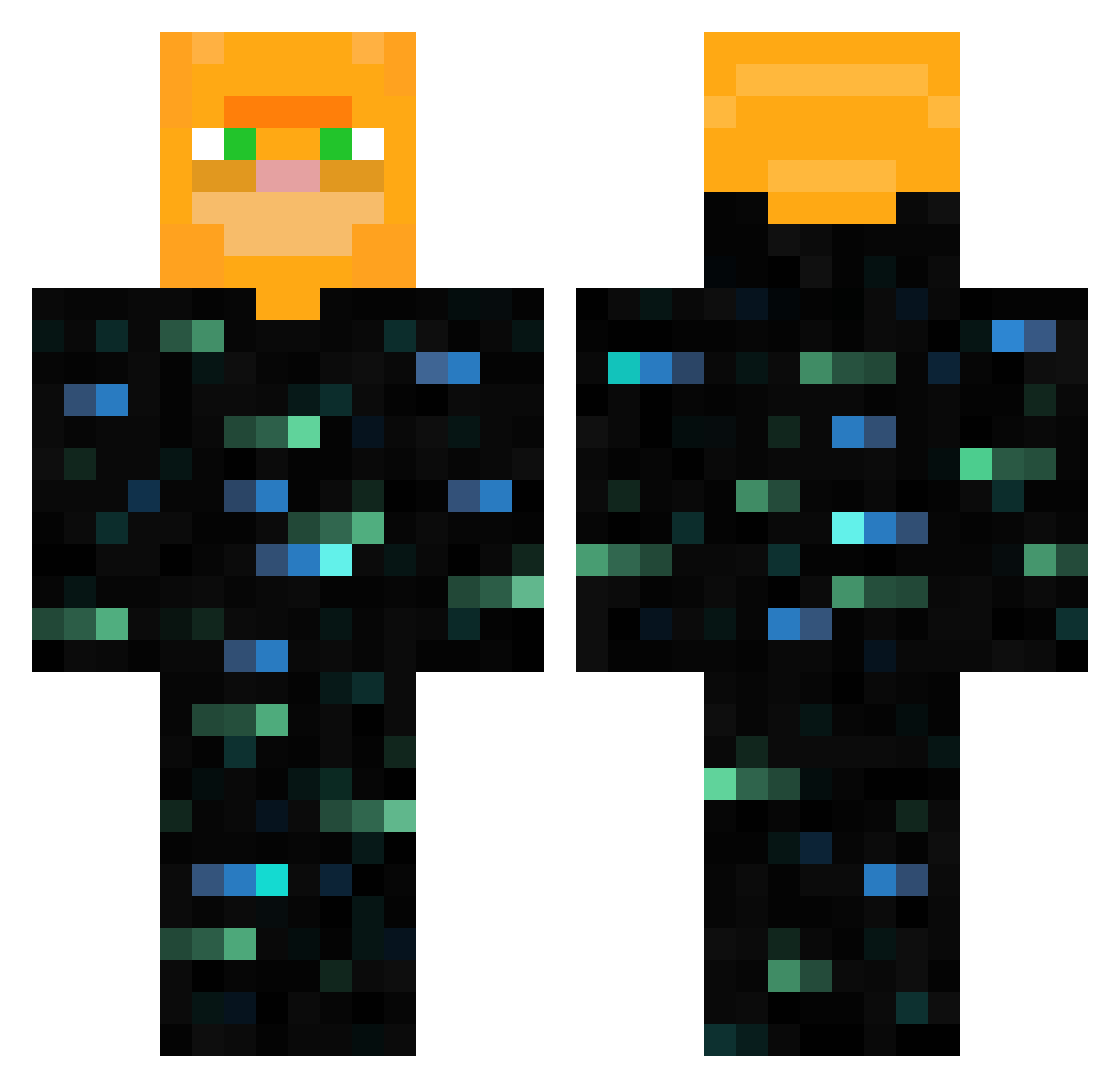 chompybanana Minecraft skin, front and back view