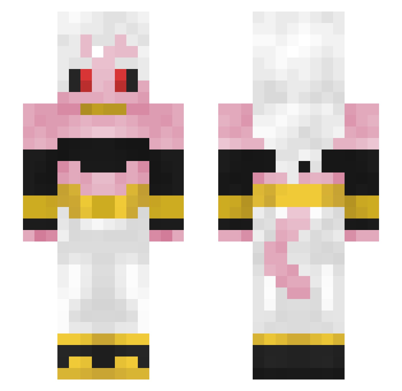 Baguette9145 Minecraft skin, front and back view