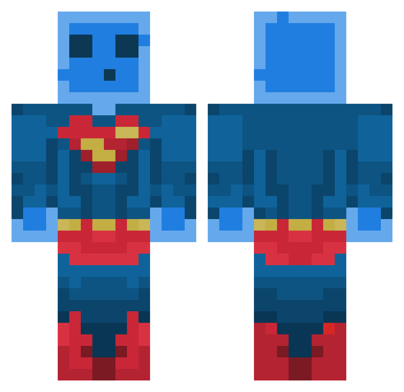 FoulerFrog20413 Minecraft skin, front and back view