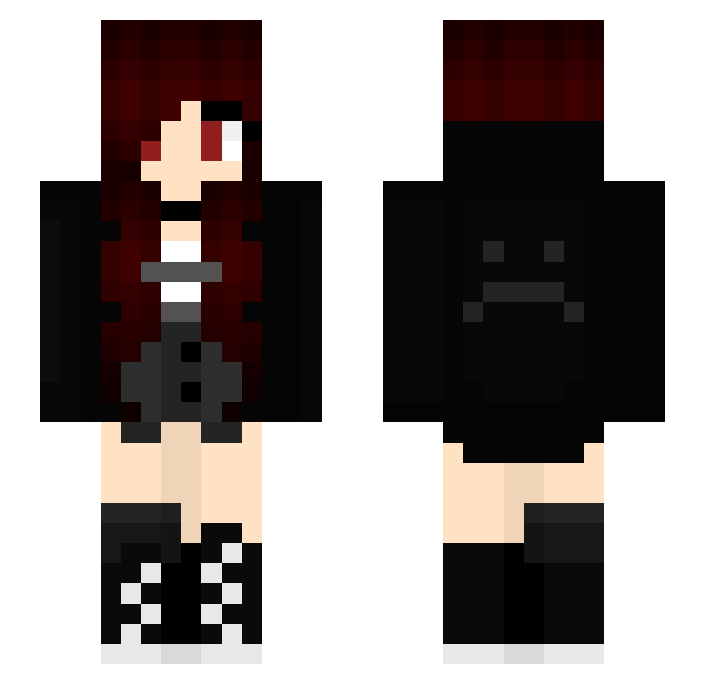 penguinlegnd Minecraft skin, front and back view