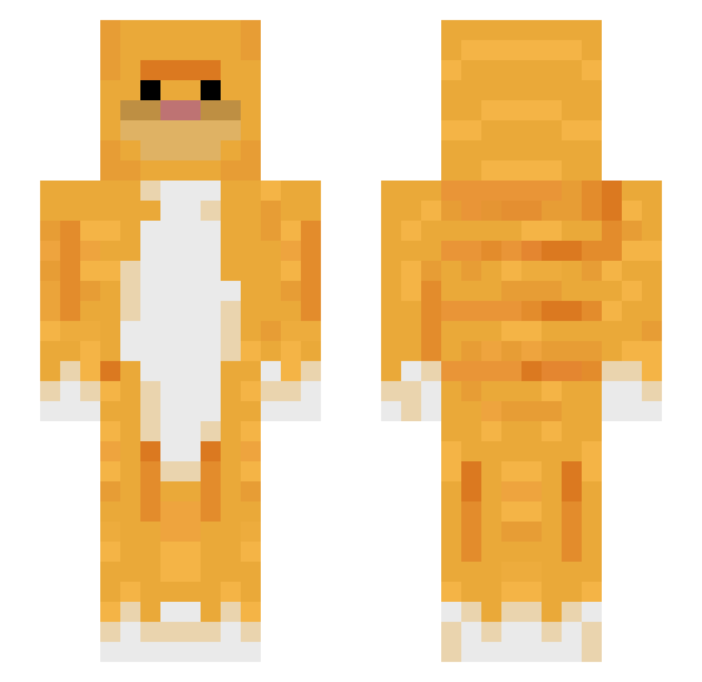 Salgoo608 Minecraft skin, front and back view