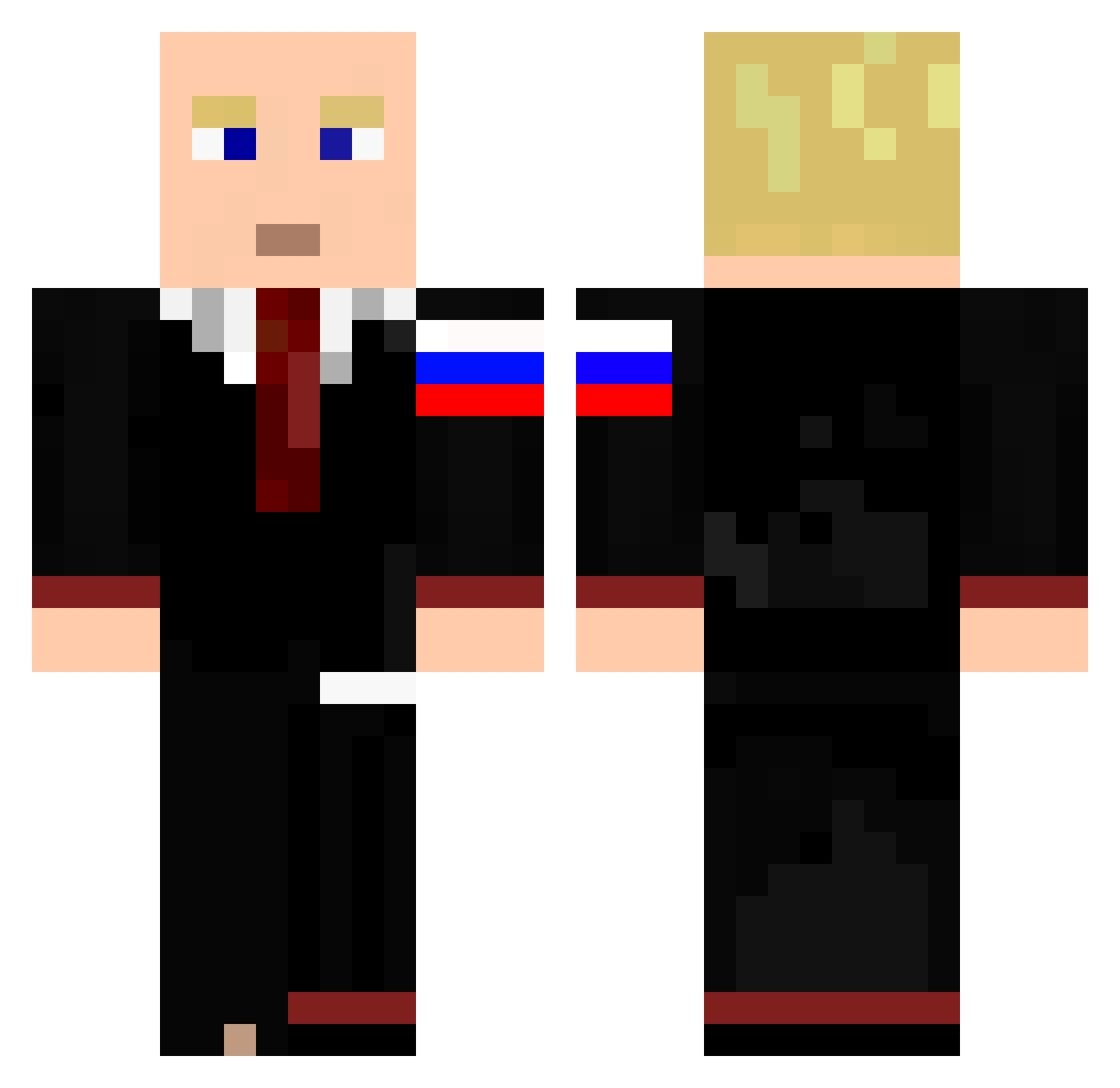 lamoumou_waze Minecraft skin, front and back view
