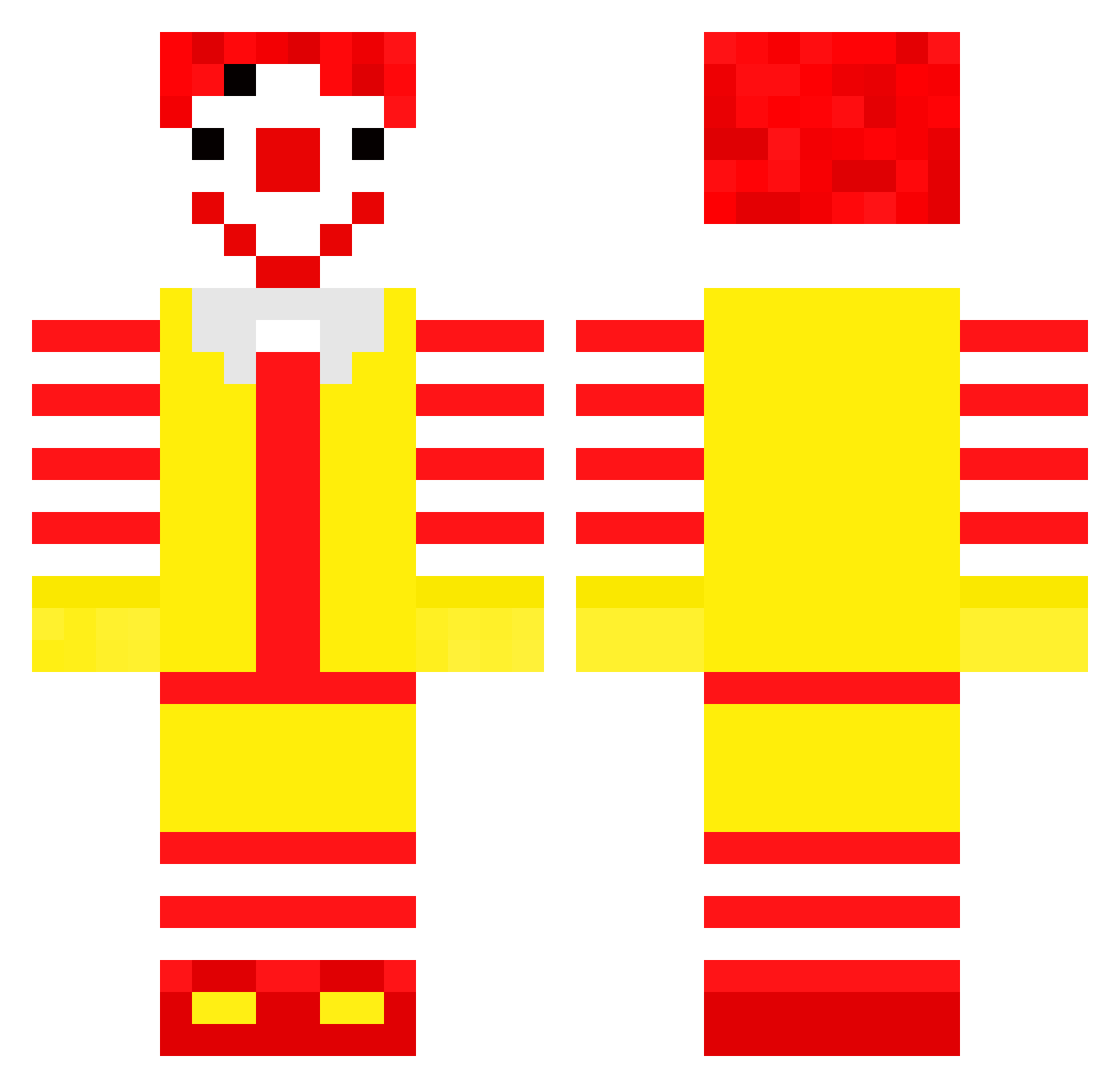 SirBrando69 Minecraft skin, front and back view