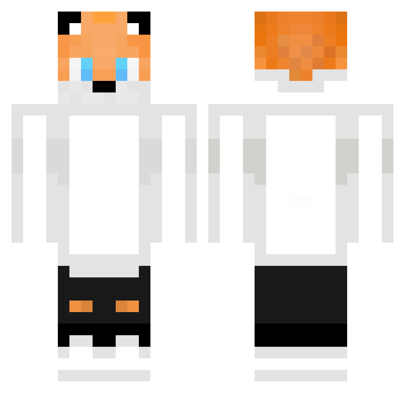 WalGe011 Minecraft skin, front and back view