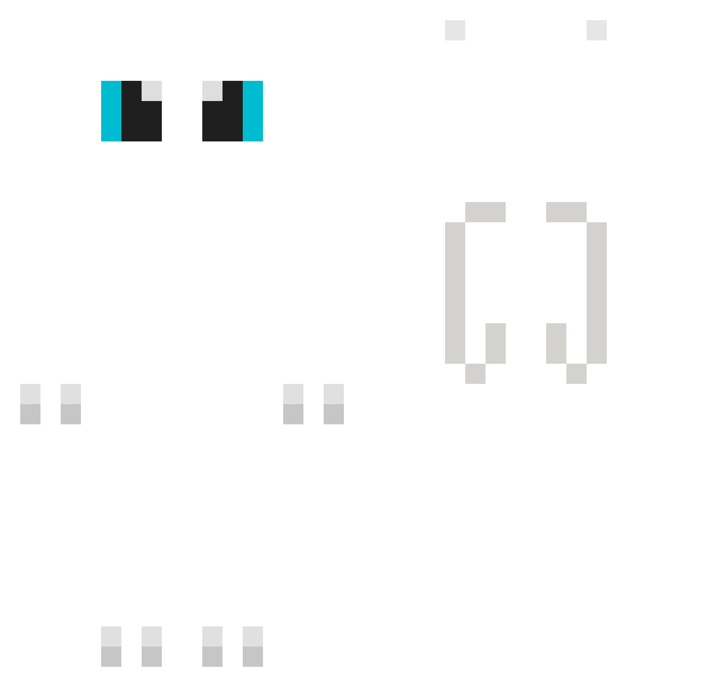 Linkerd Minecraft skin, front and back view