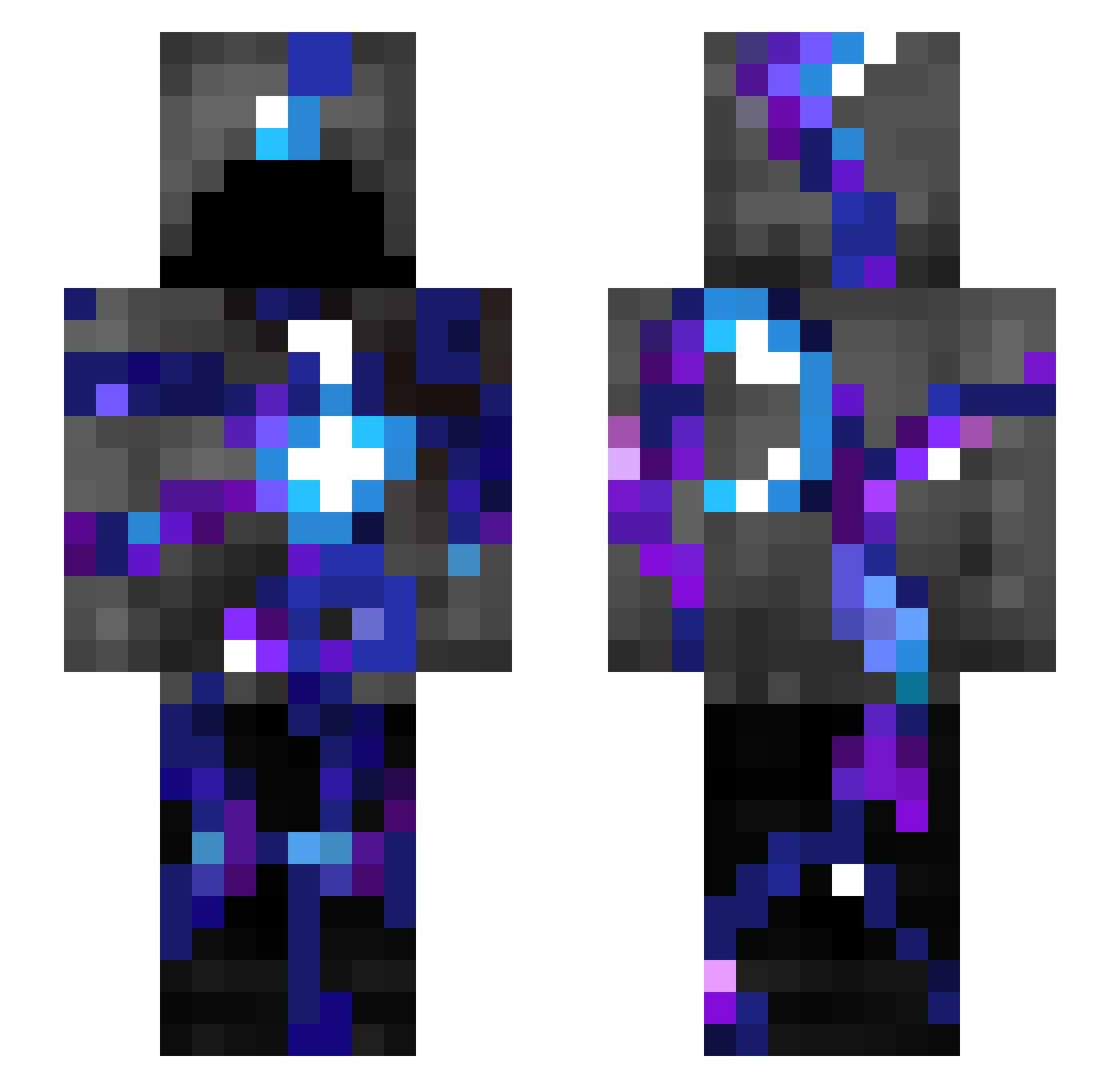 er1kftw Minecraft skin, front and back view