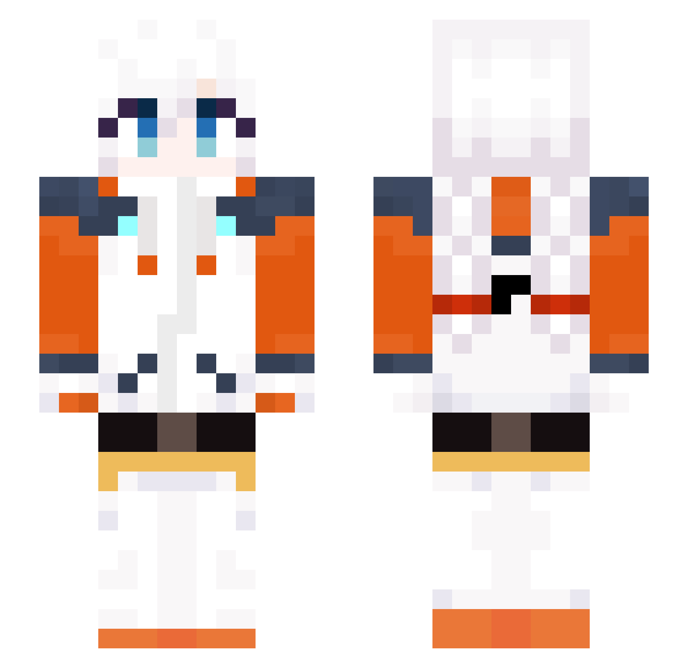 iAreTempestA69 Minecraft skin, front and back view