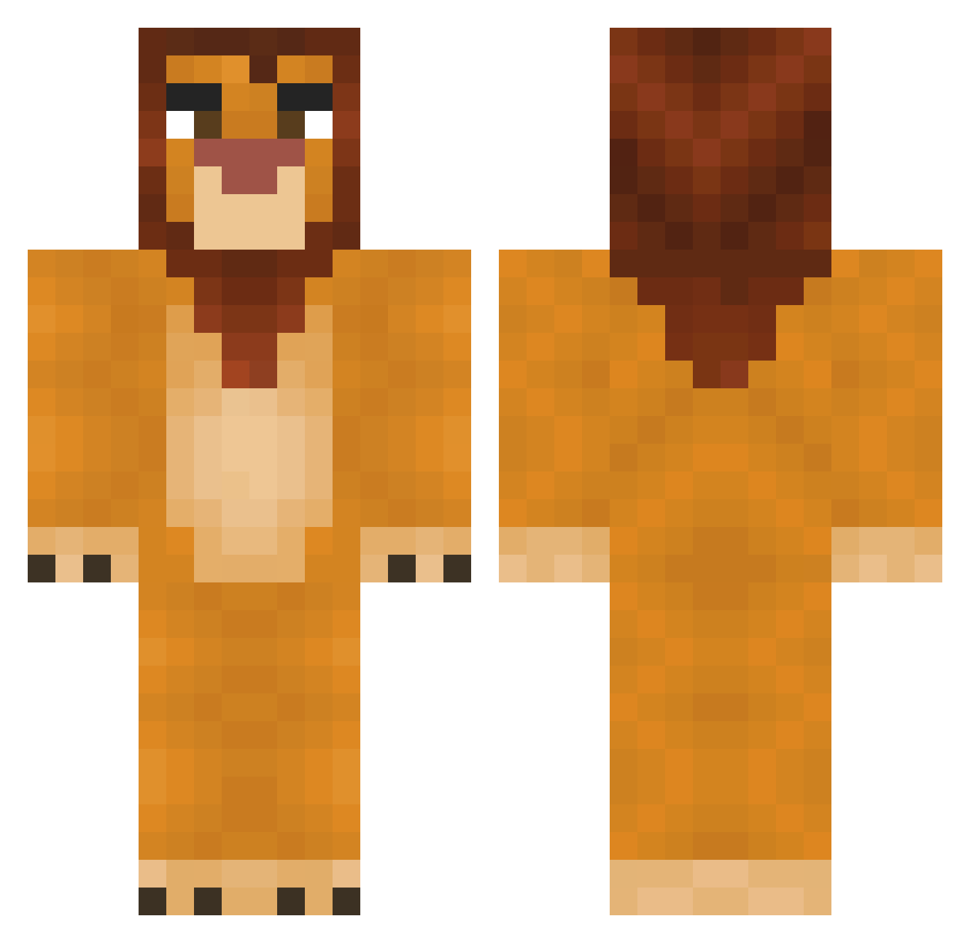 ILostLionI Minecraft skin, front and back view