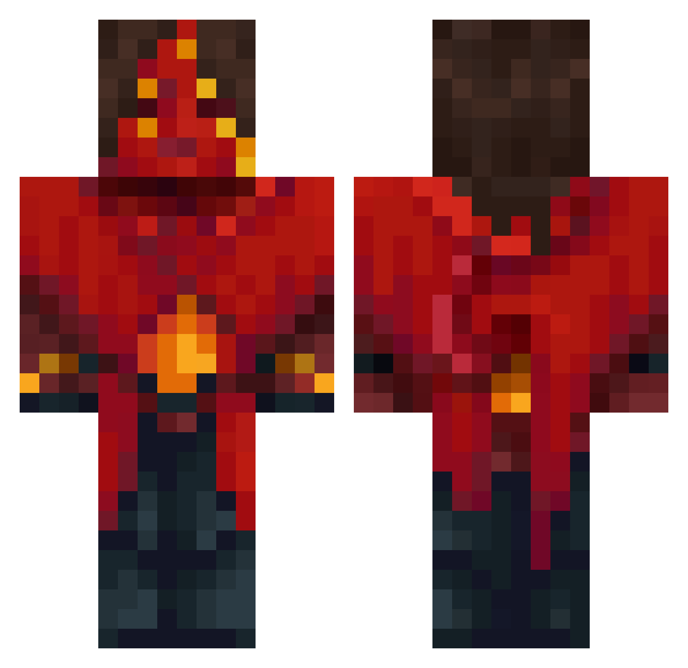 xXNull_VoidXx Minecraft skin, front and back view