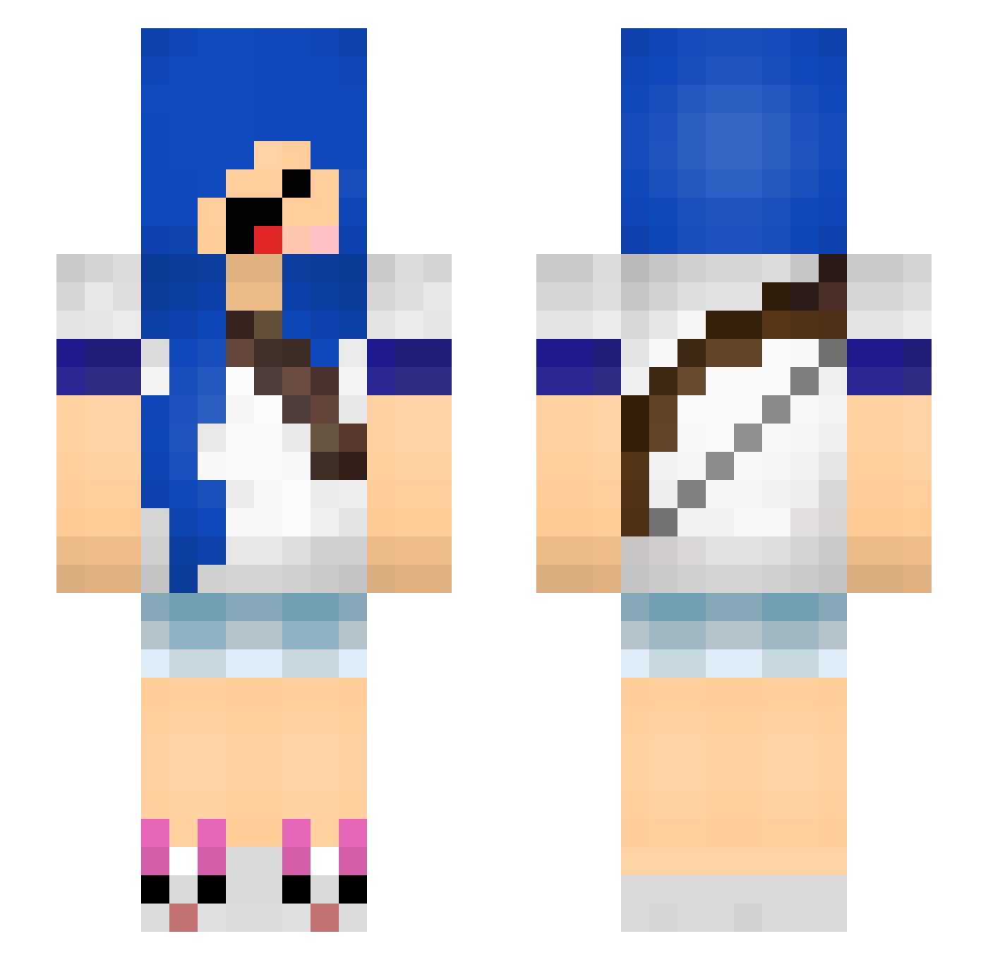 tescorlk Minecraft skin, front and back view