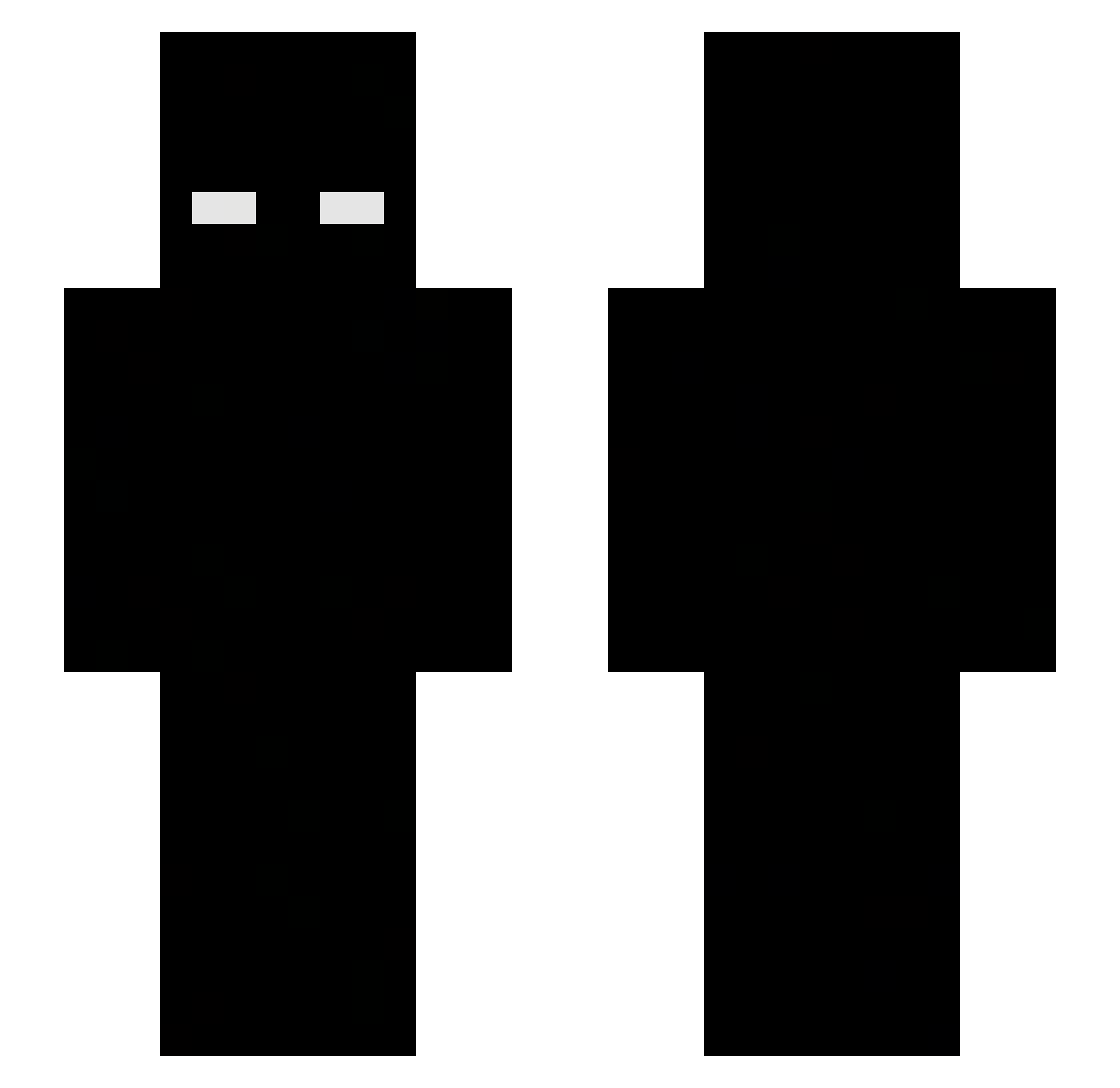 KxurxshHD Minecraft skin, front and back view