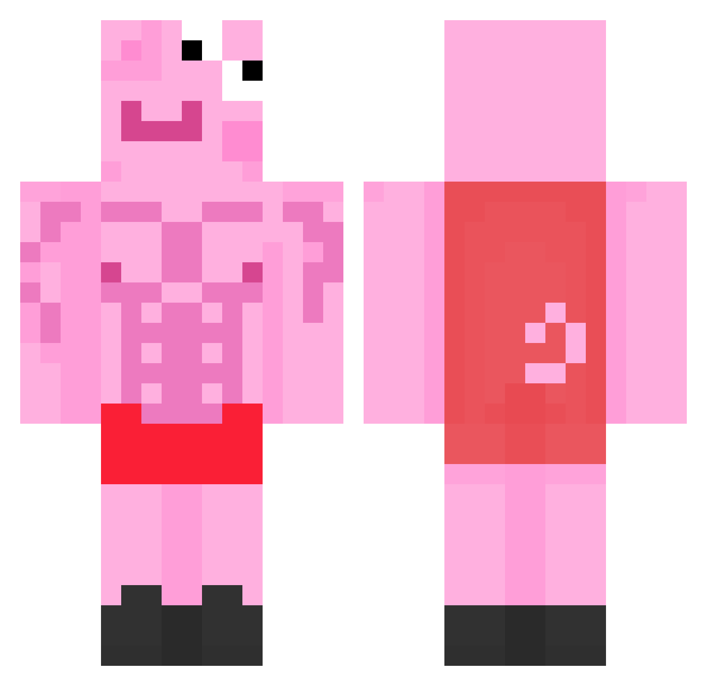 peterchu0407 Minecraft skin, front and back view