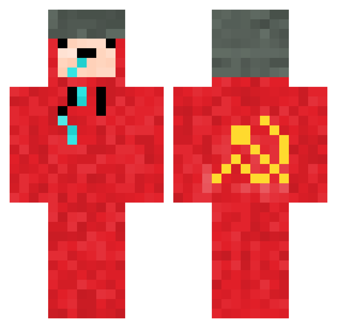 neilsarmisstrong Minecraft skin, front and back view