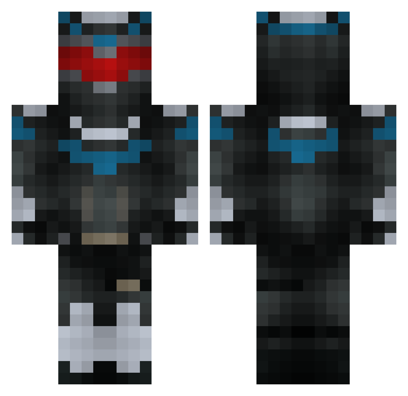GmanTyshii Minecraft skin, front and back view