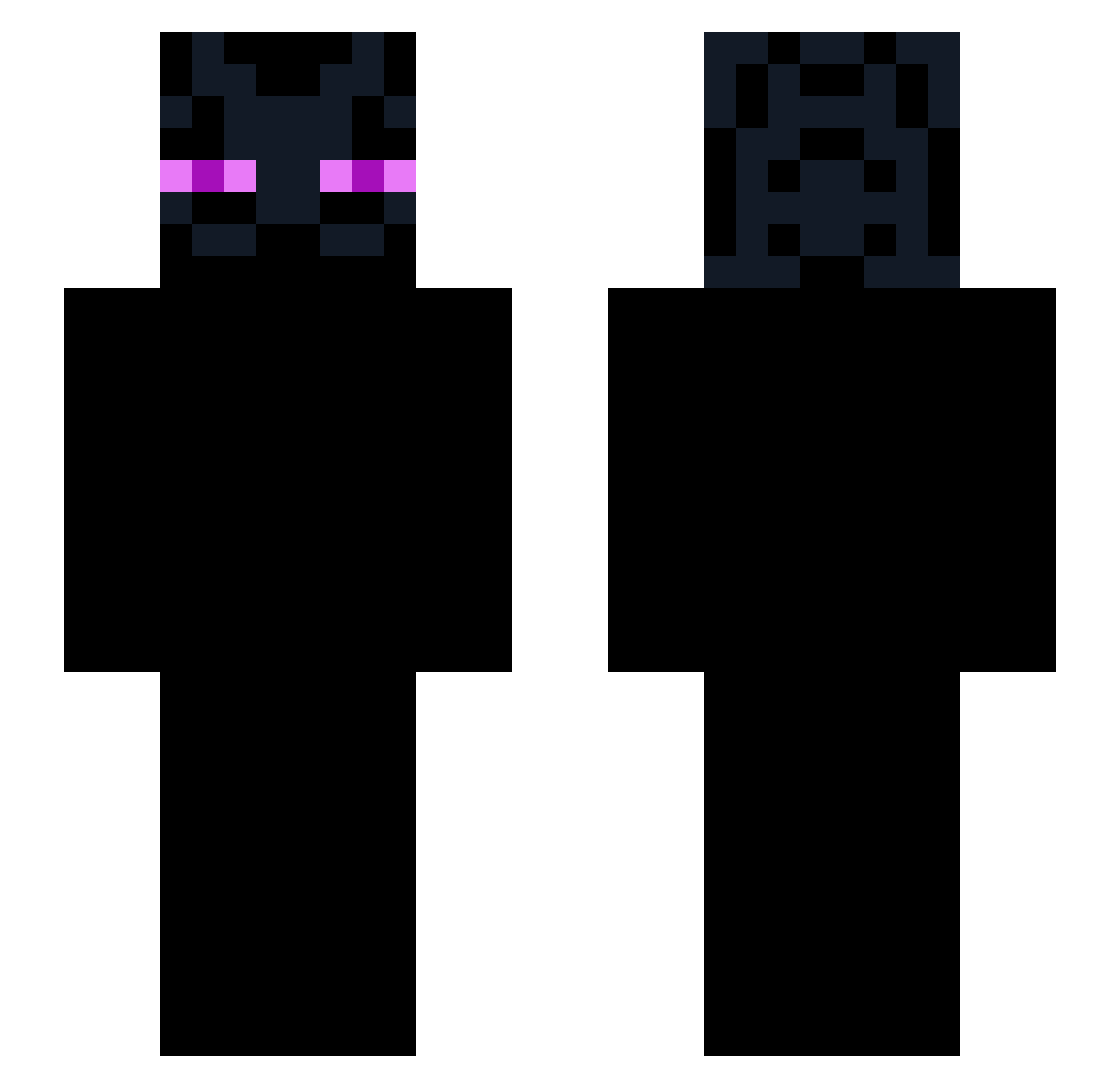 Wasim012 Minecraft skin, front and back view