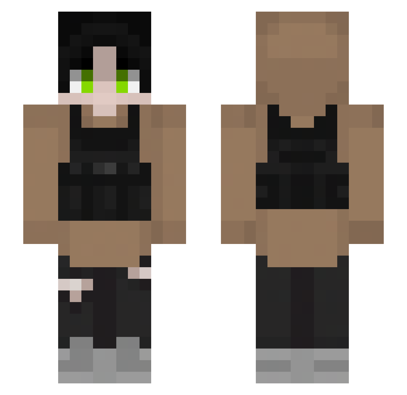 zepo27 Minecraft skin, front and back view