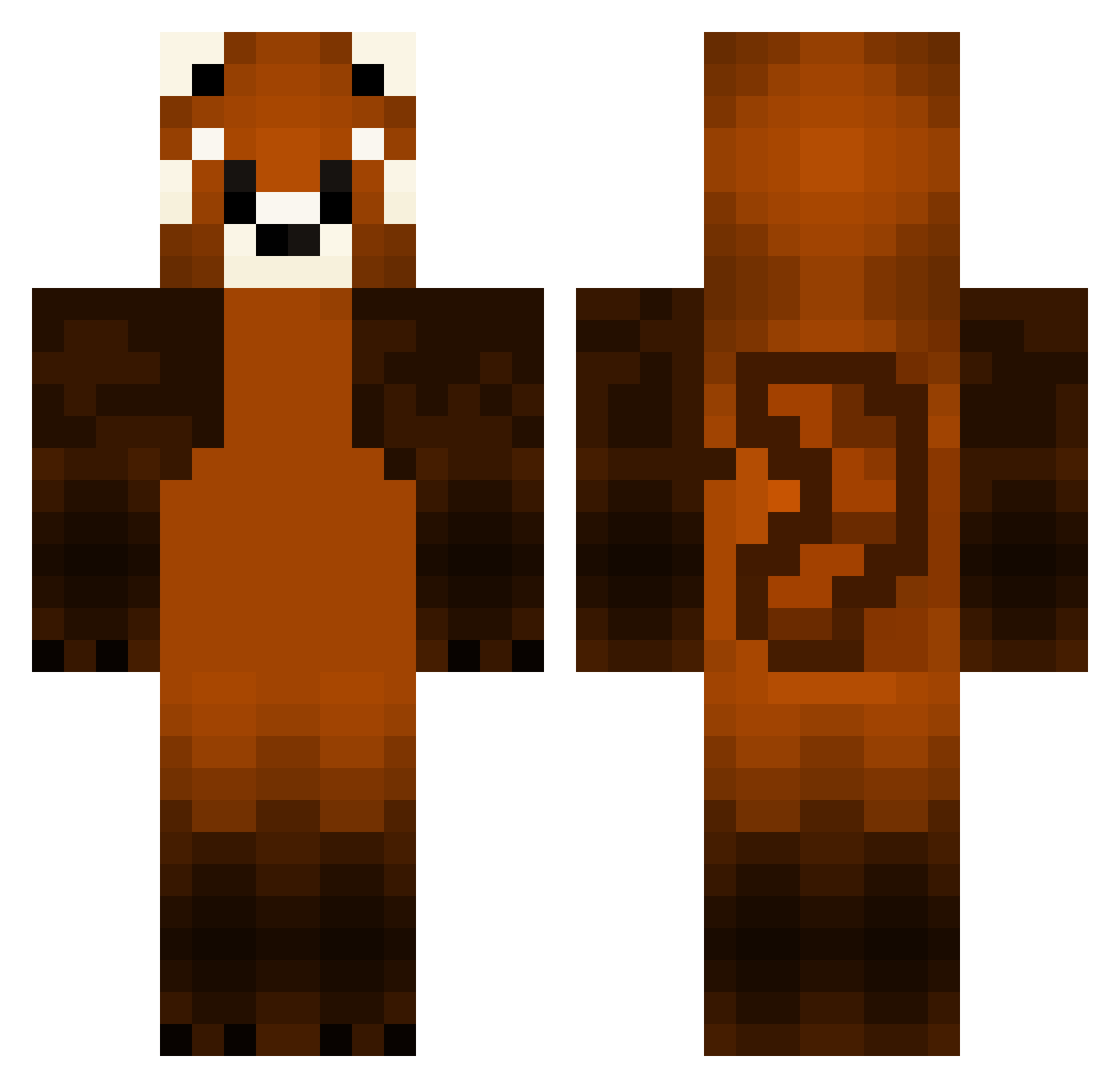 Gud_Bread Minecraft skin, front and back view