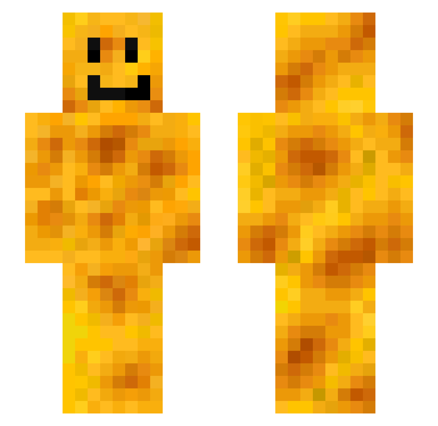 ChazTyler Minecraft skin, front and back view