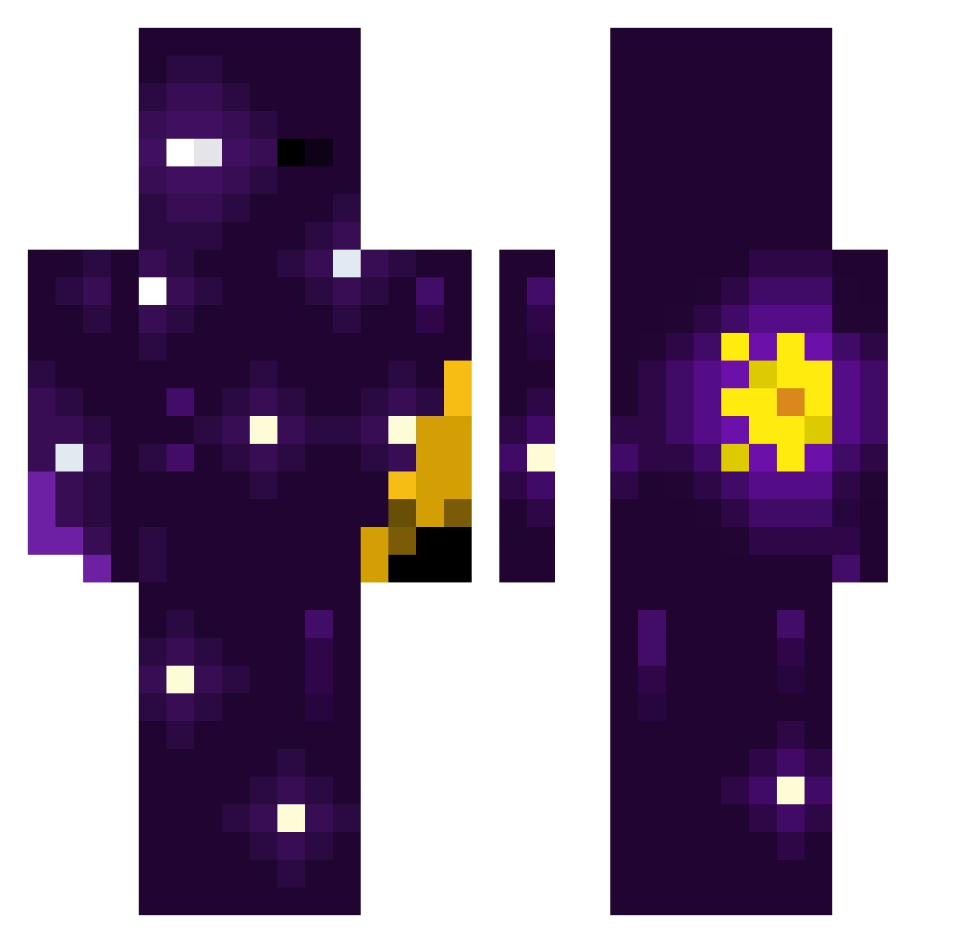 IMOWEN69 Minecraft skin, front and back view