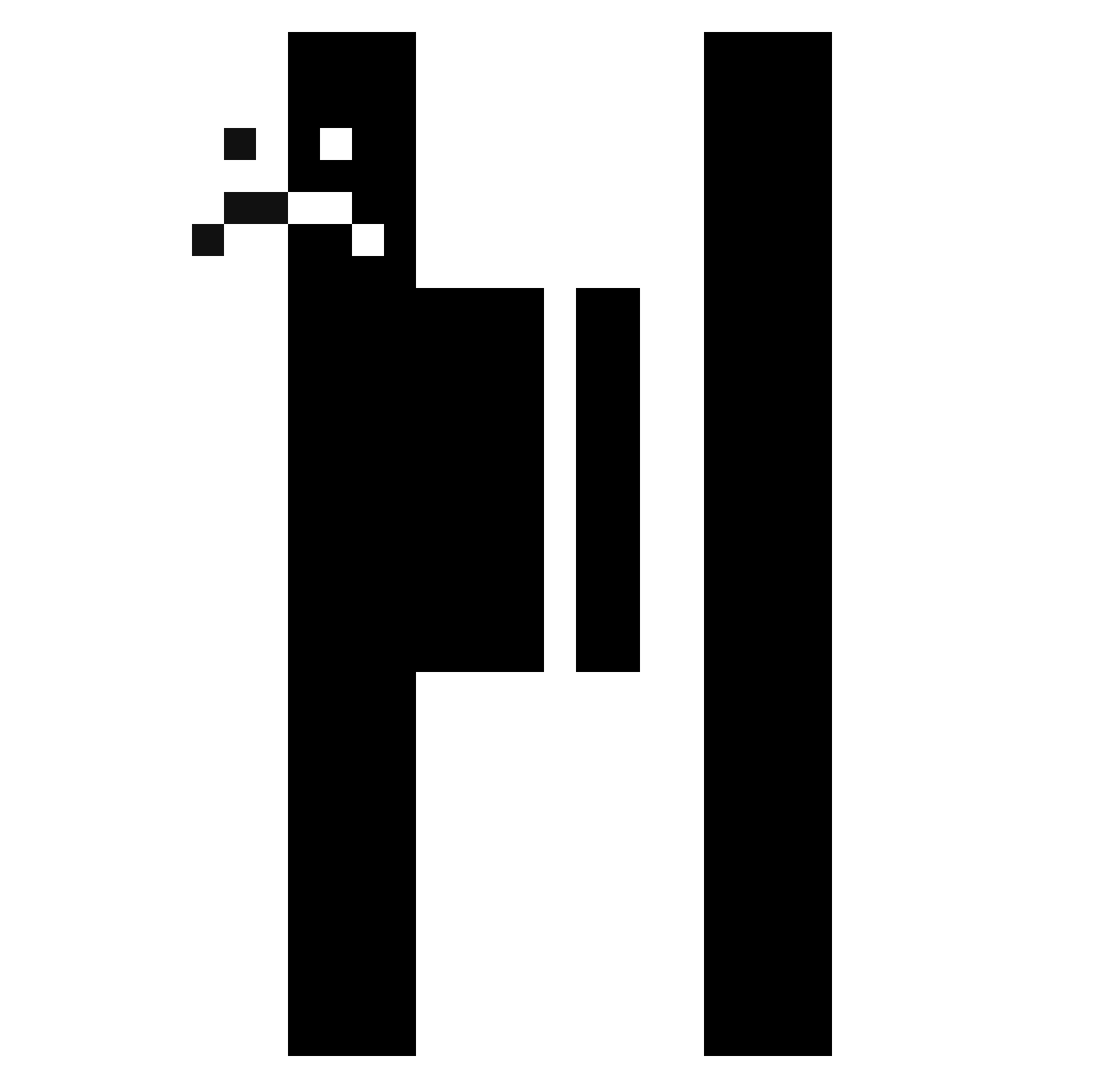 sad Minecraft skin, front and back view