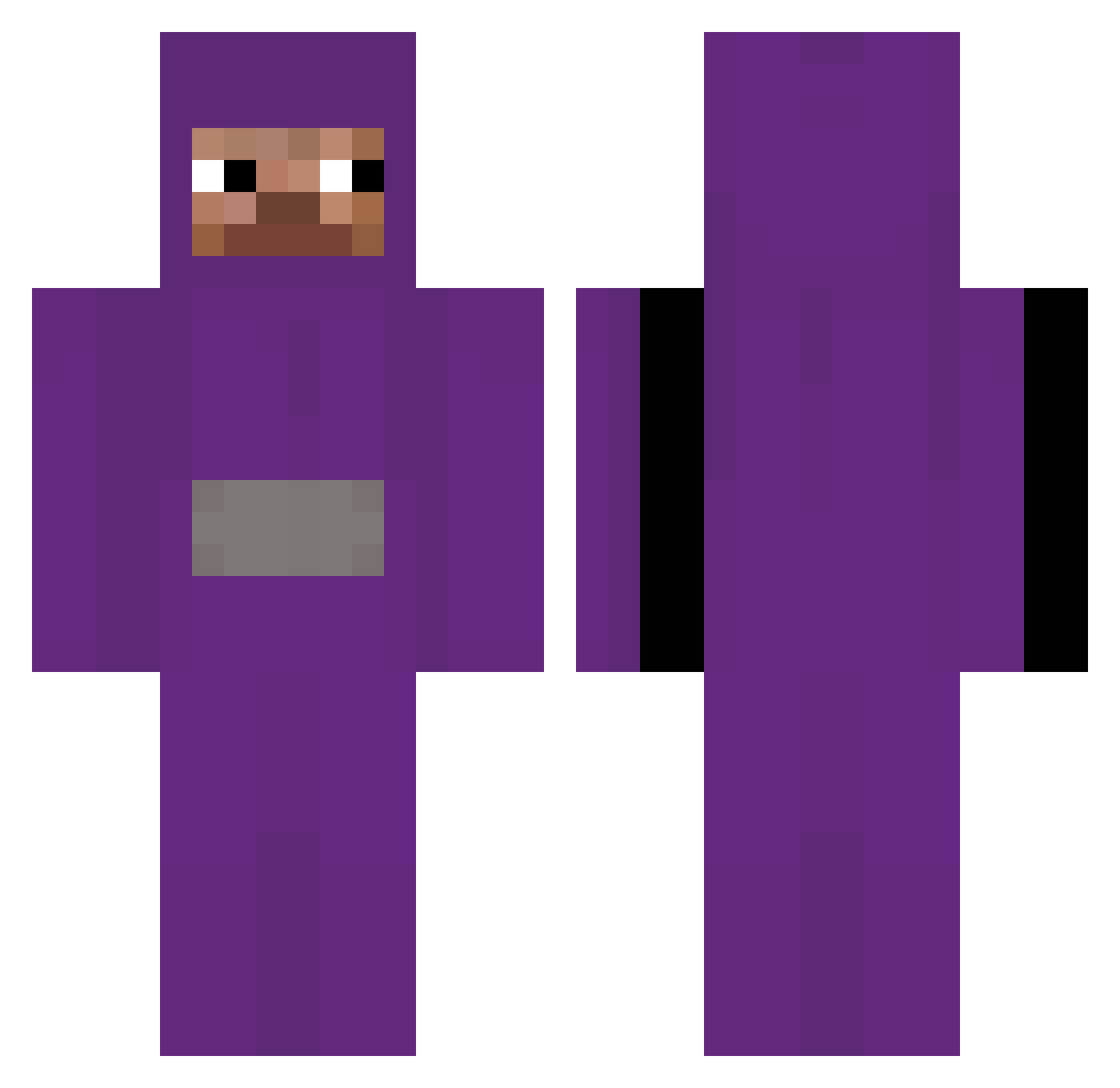 _BEDEQ_ Minecraft skin, front and back view