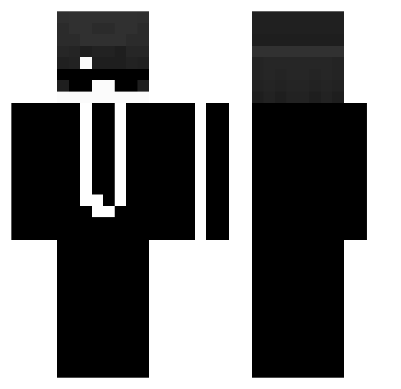 TastesLikeButer Minecraft skin, front and back view