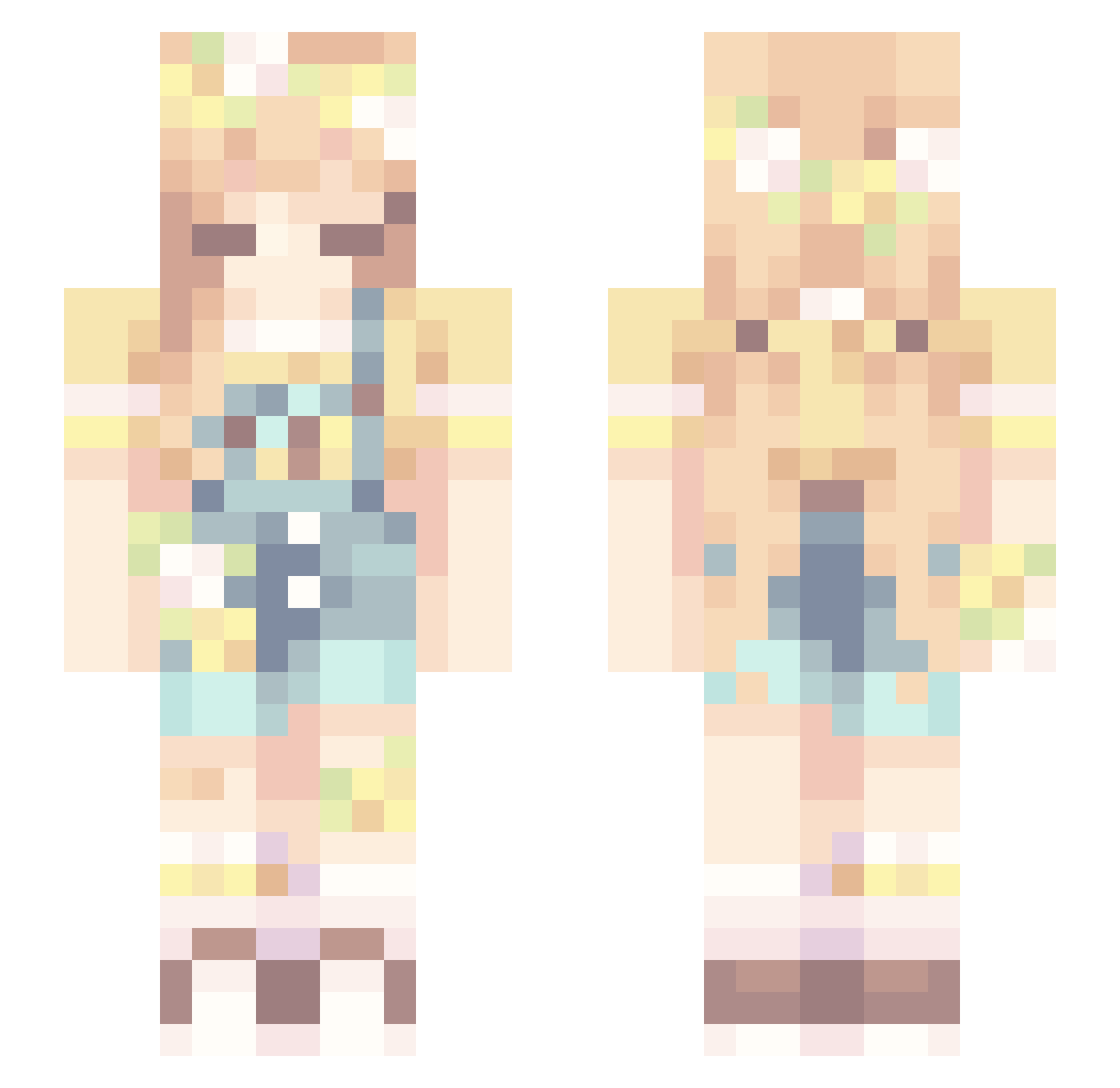free3126 Minecraft skin, front and back view