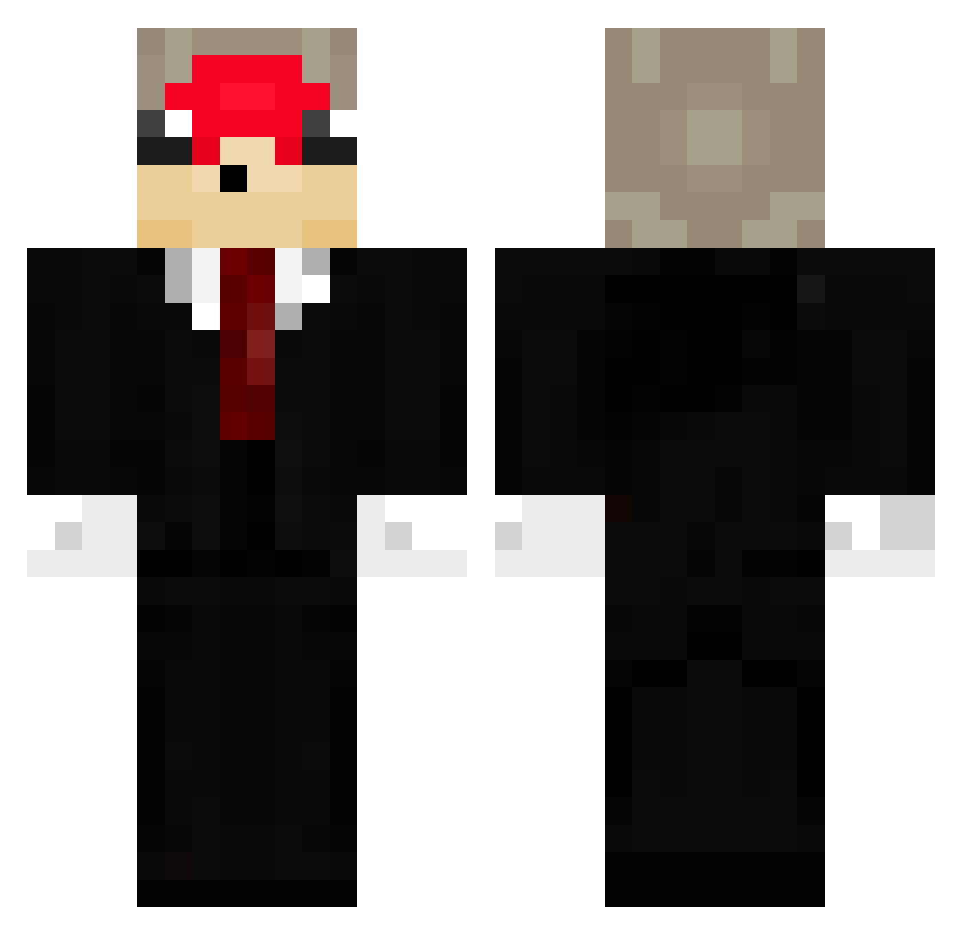 cgf2016 Minecraft skin, front and back view