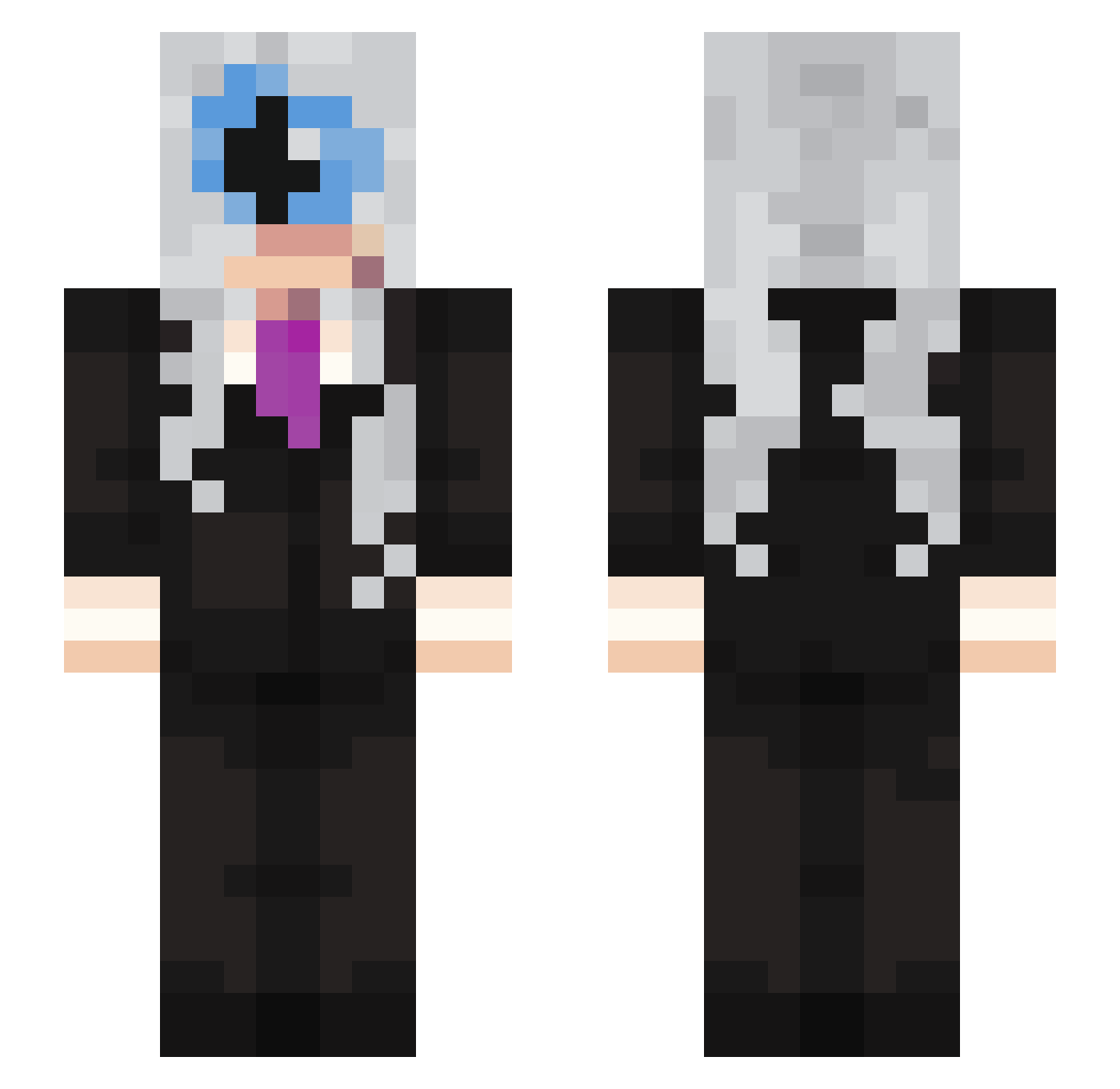 tjbs1213 Minecraft skin, front and back view