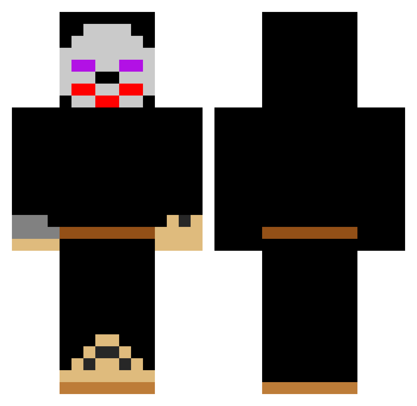 promaster1210 Minecraft skin, front and back view