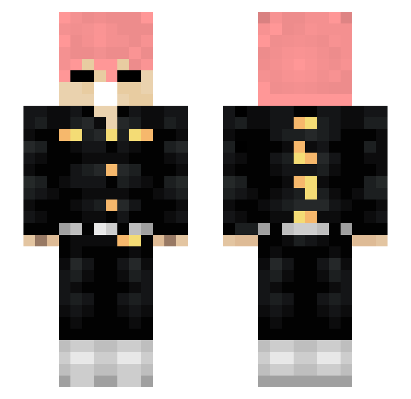 elteaa Minecraft skin, front and back view