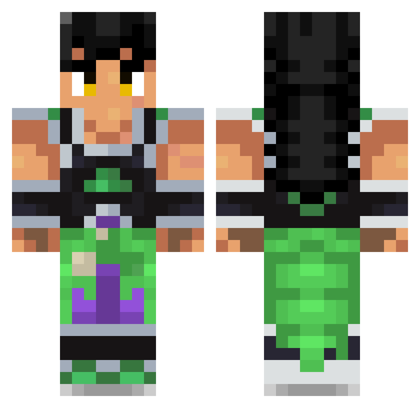 nateamphetamine Minecraft skin, front and back view