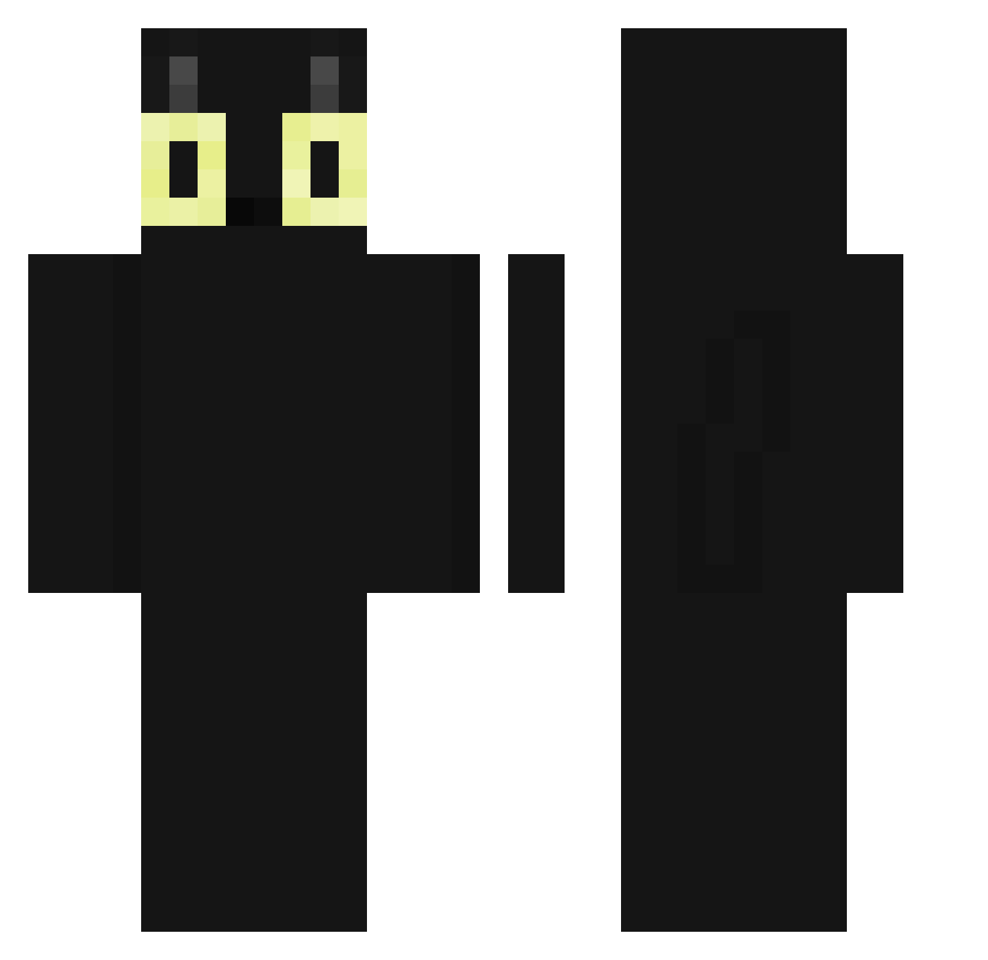 Zlnq_ Minecraft skin, front and back view