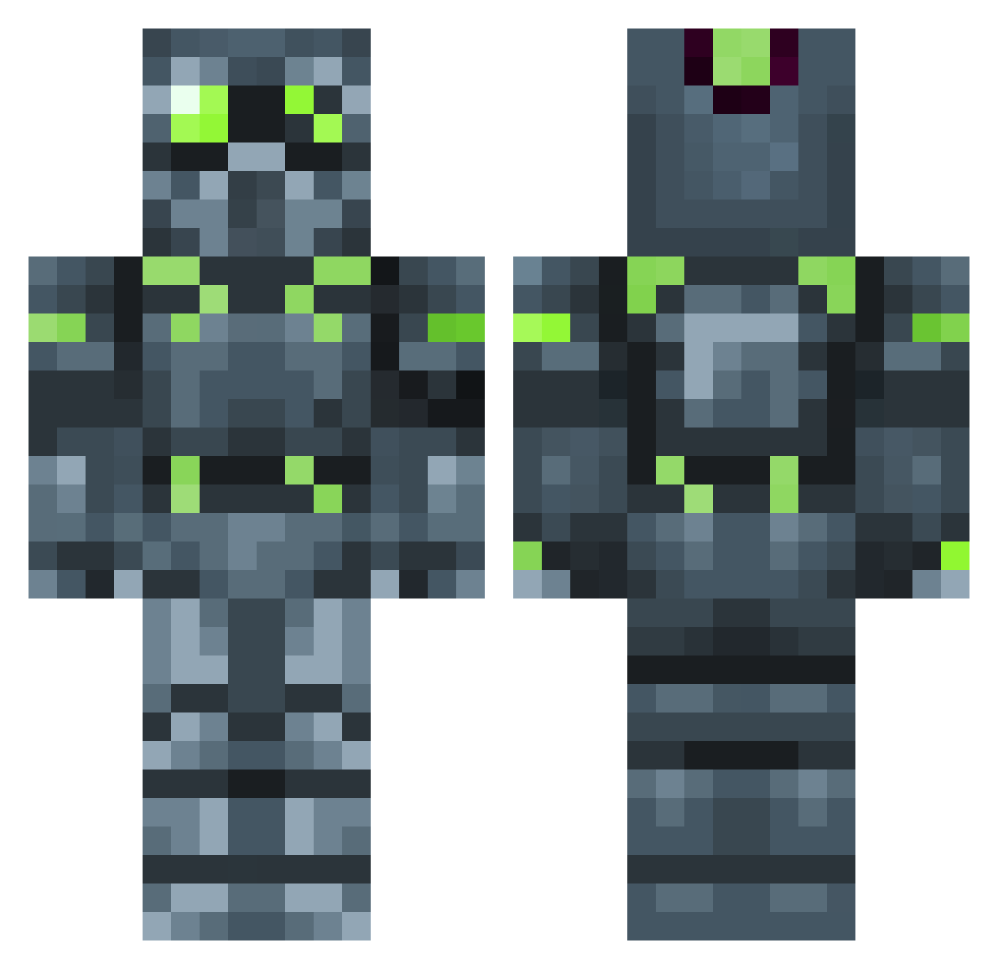 GoodJoe88 Minecraft skin, front and back view
