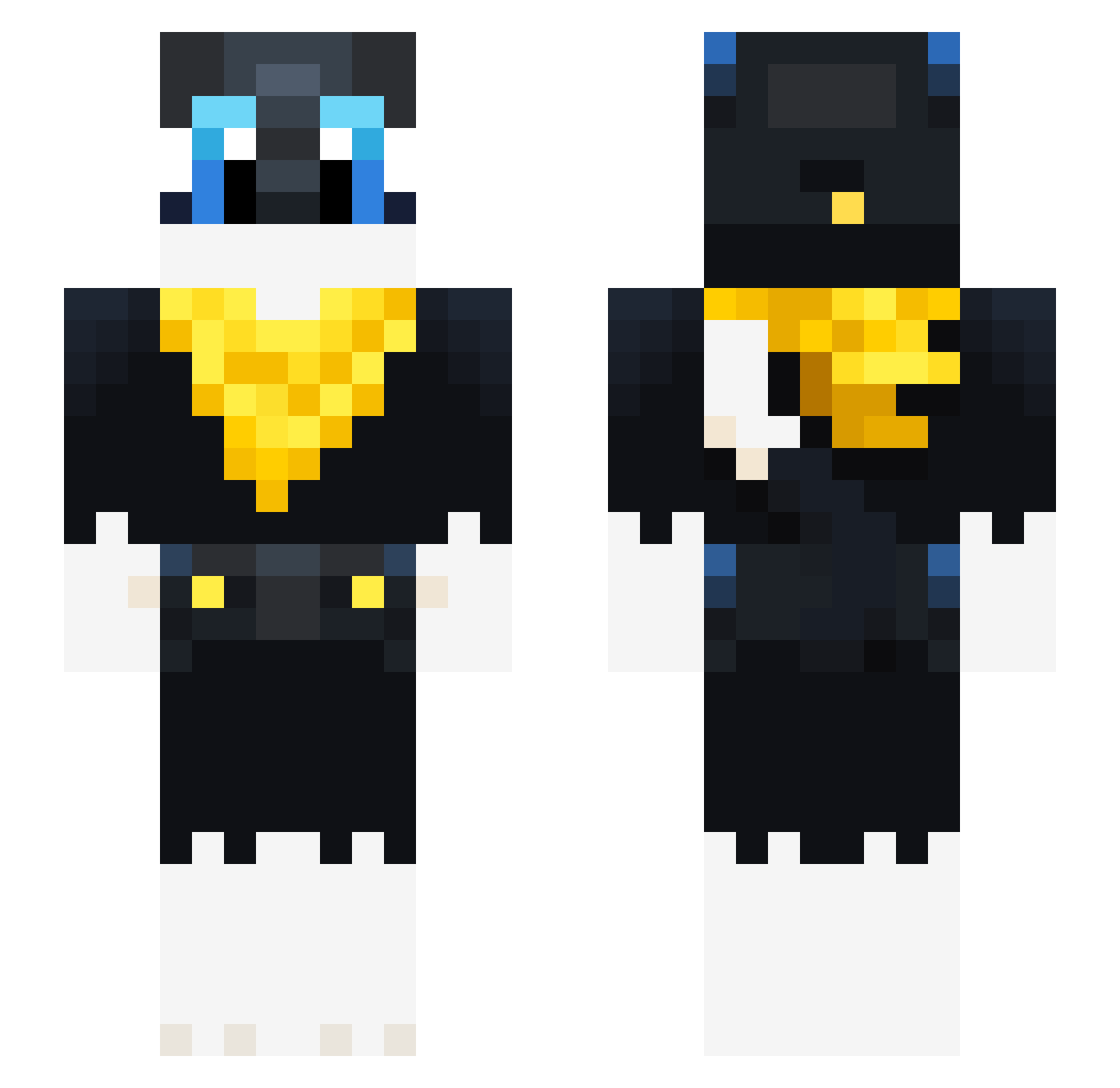 werddrew Minecraft skin, front and back view