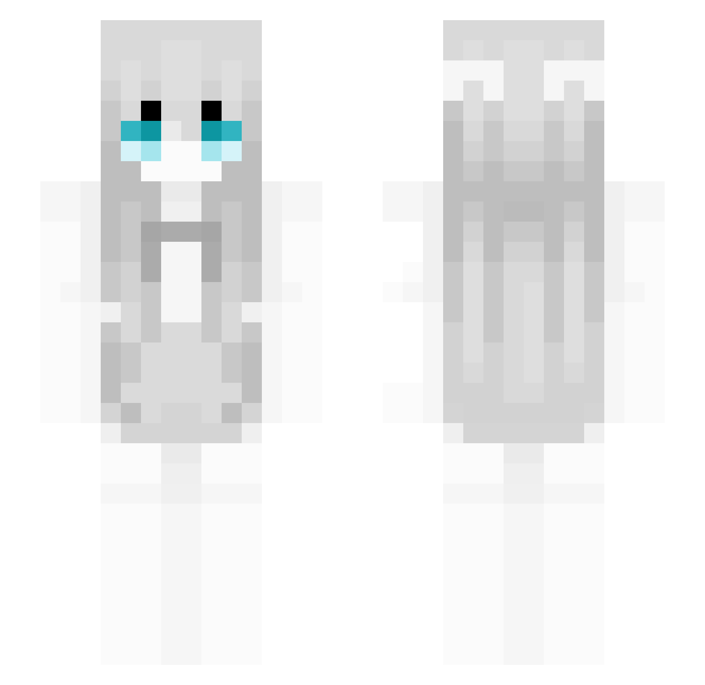 Rigoria Minecraft skin, front and back view