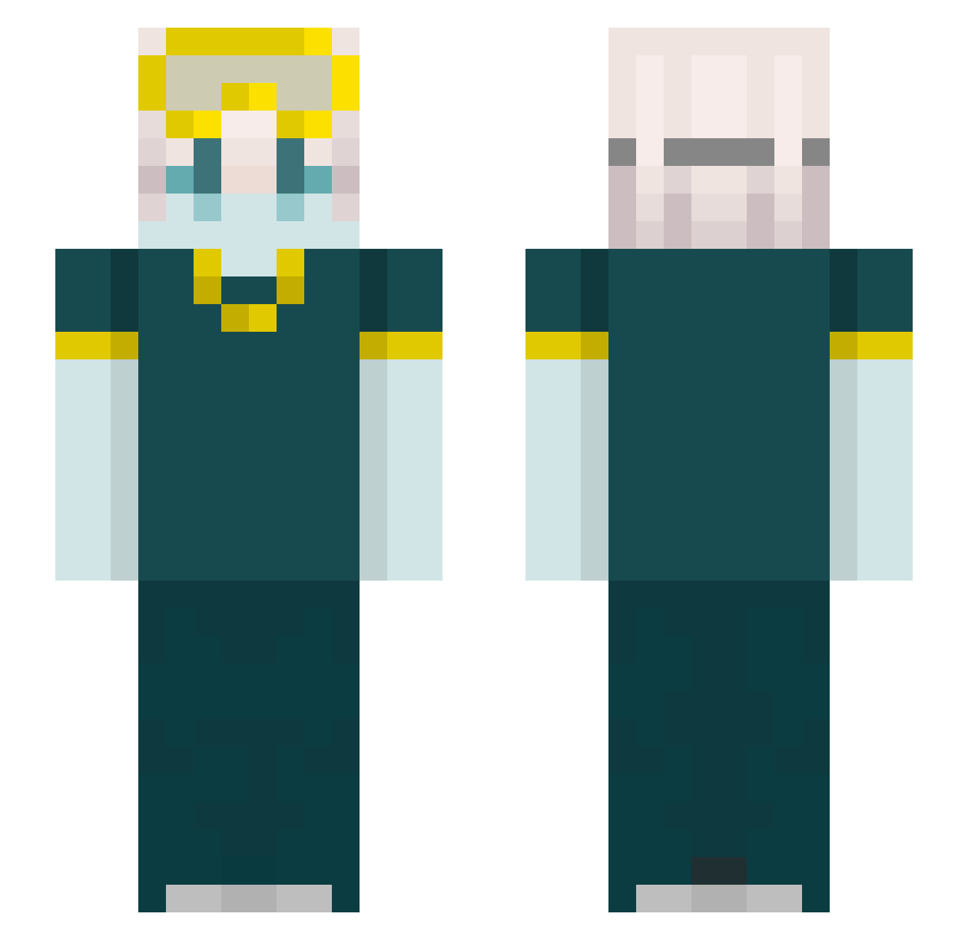 _junki Minecraft skin, front and back view