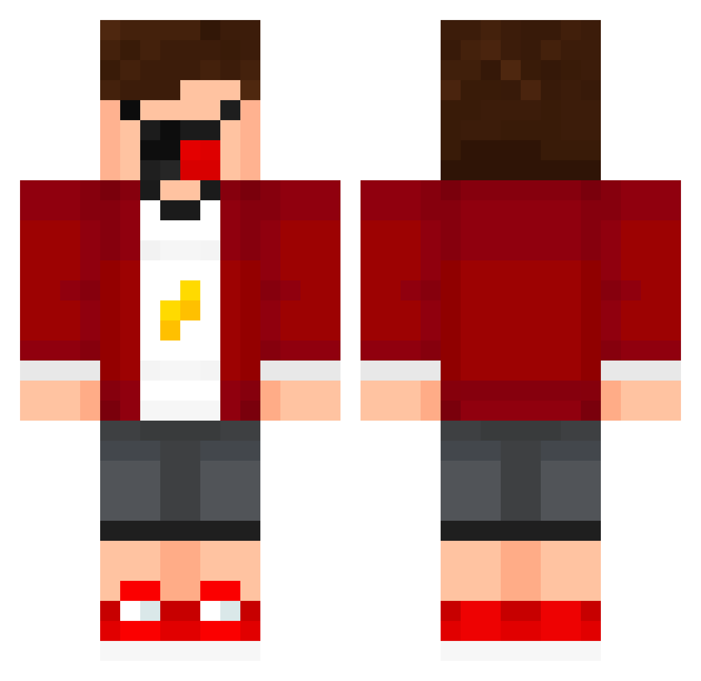Blockman_PvP_ Minecraft skin, front and back view