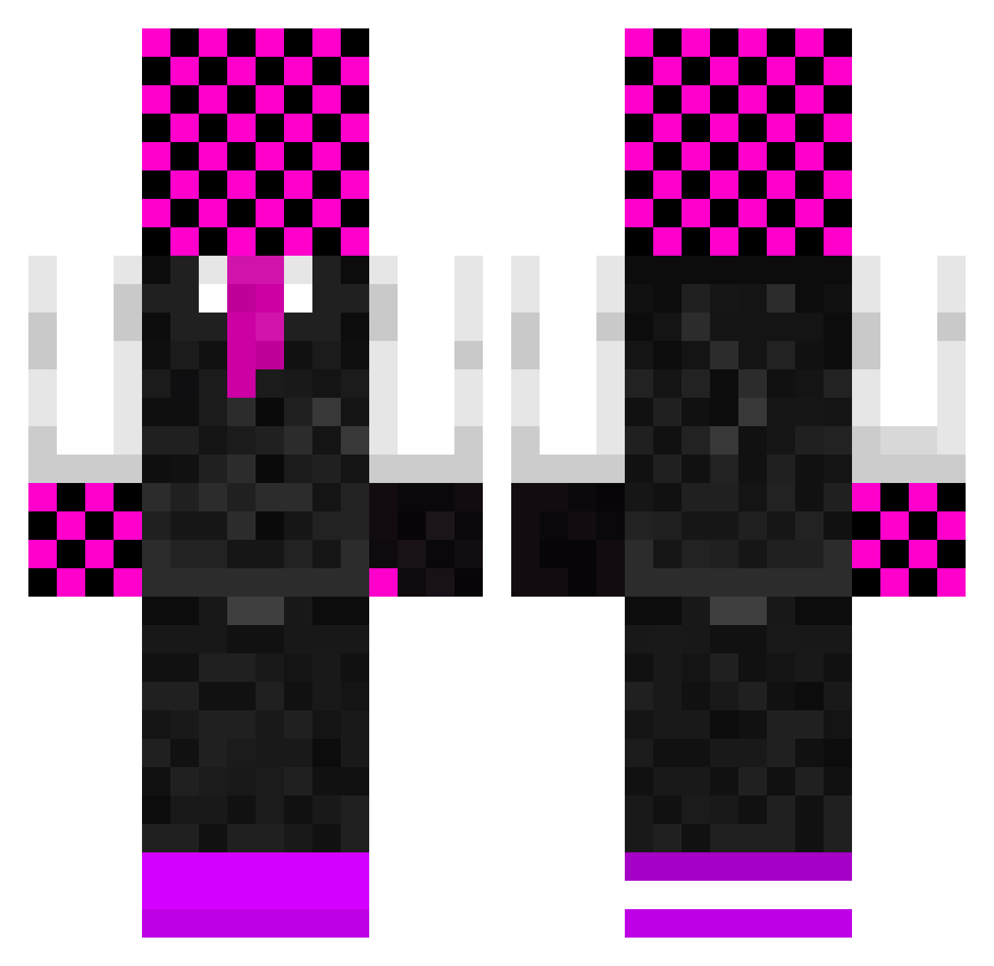 safrankko Minecraft skin, front and back view