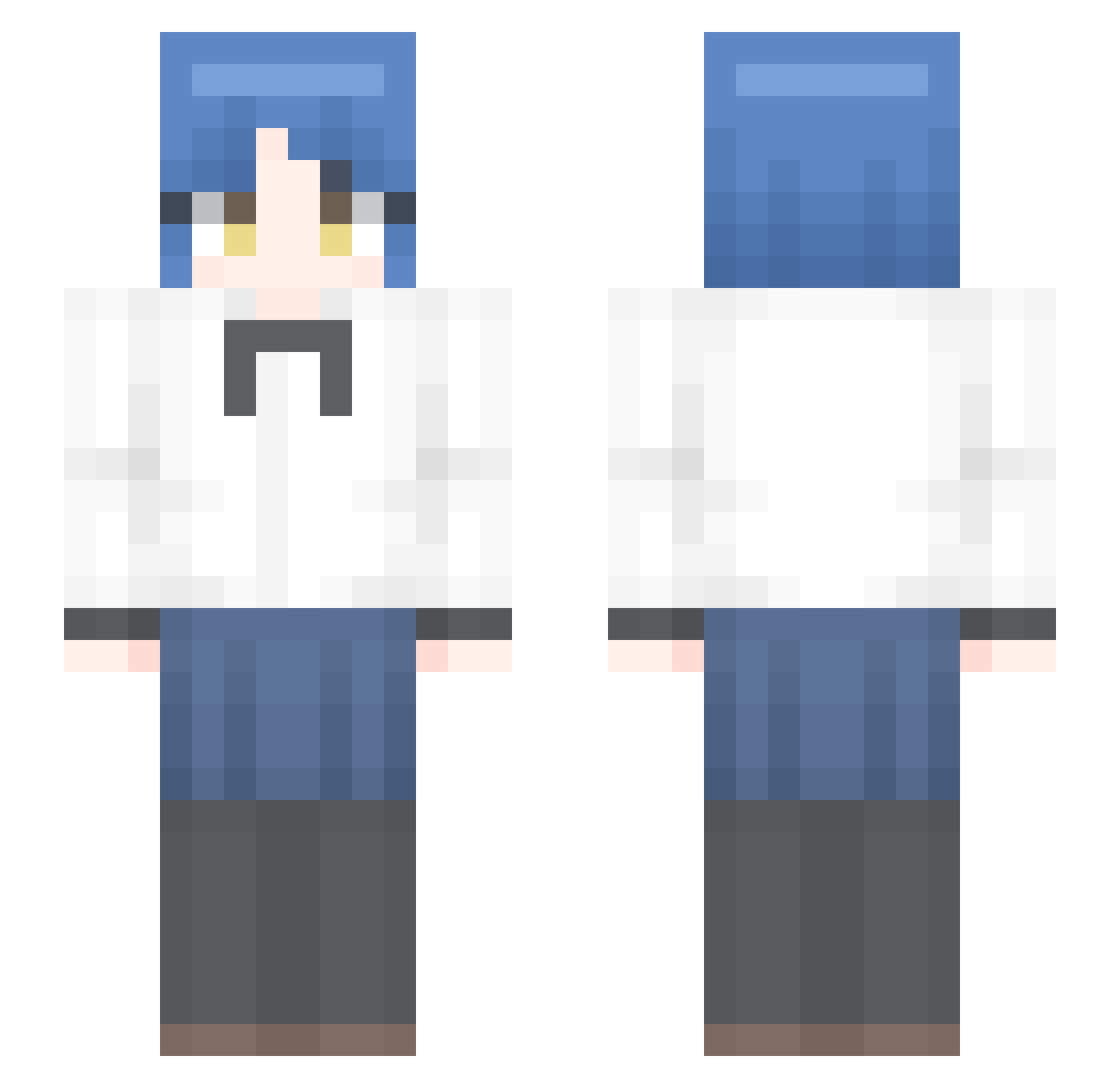 GoGuMa__ Minecraft skin, front and back view